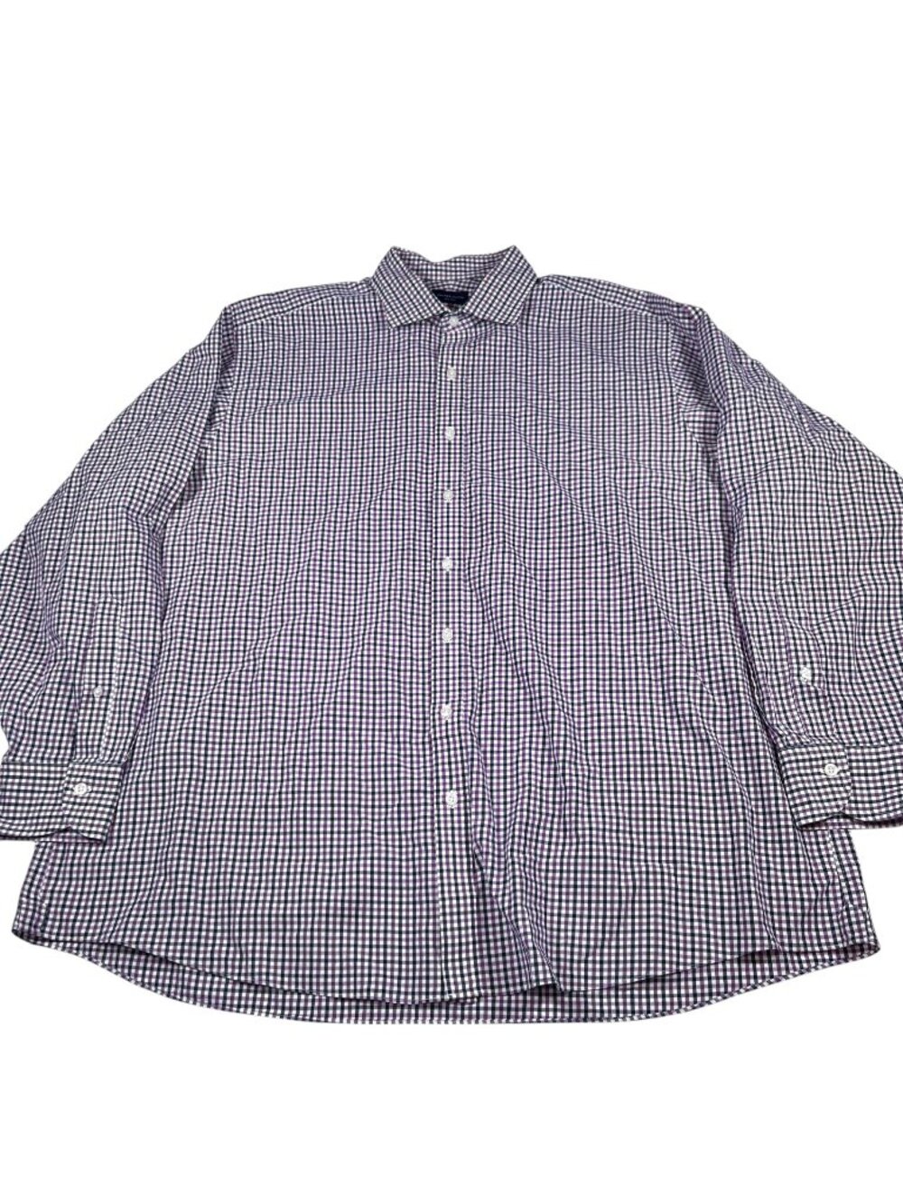 Proper Cloth Mens Purple Plaid Button Up Long Sleeve Shirt Size 2XL/3XL Preppy